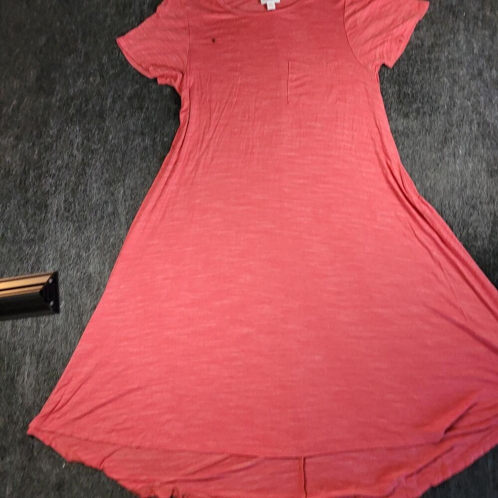 Lularoe Women's Red and Pink Dress